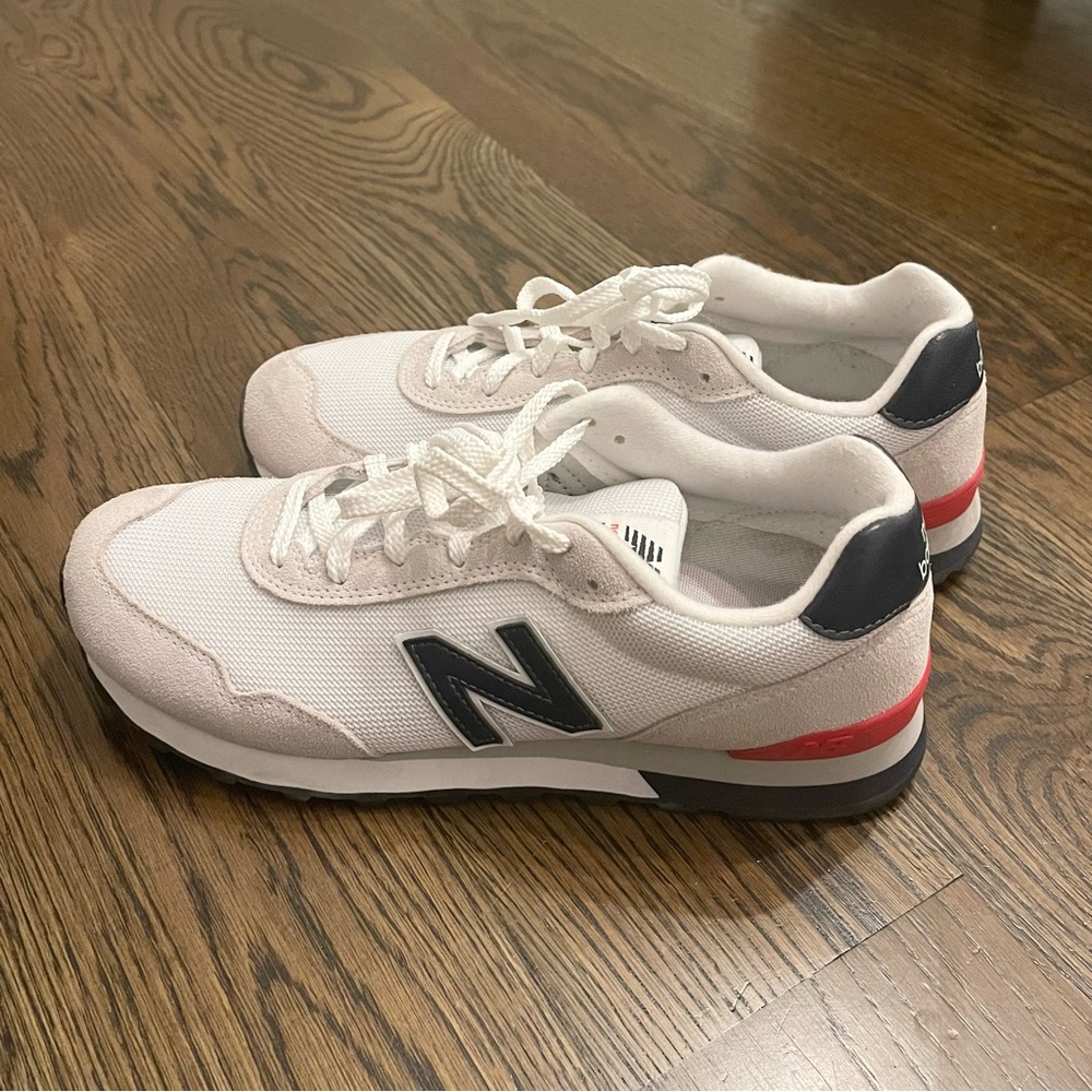 New Balance 574 Red, White & Blue Sneaker (Fits Womens US 10)